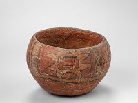 Ame Ker 167 b  Ame Ker 167, Peru, (äußerste) Südküste, Chiribaya (?), Späte Zwischenperiode, ca. 1000-1470 n. Chr. Napf, paccha, Ton, H 9 cm, Dm ca. 13,8 cm, Dm Mündung 11 cm : Museumsfoto: Claus Cordes, Bestandskatalog Ethnologie